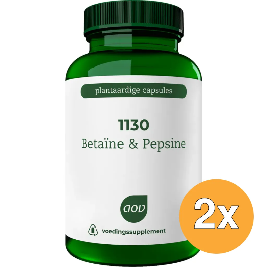 2x Aov 1130 Betaine Pepsine (120 vega capsules)