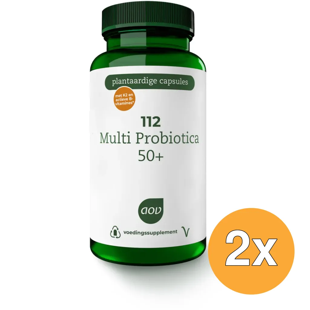 2x Aov 112 Multi Probiotica 50+ (60 vega capsules)