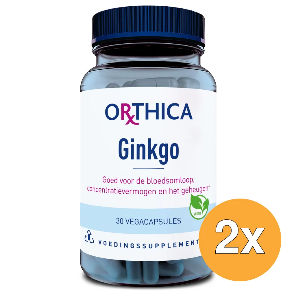 2x Orthica Ginkgo (30 vega capsules)