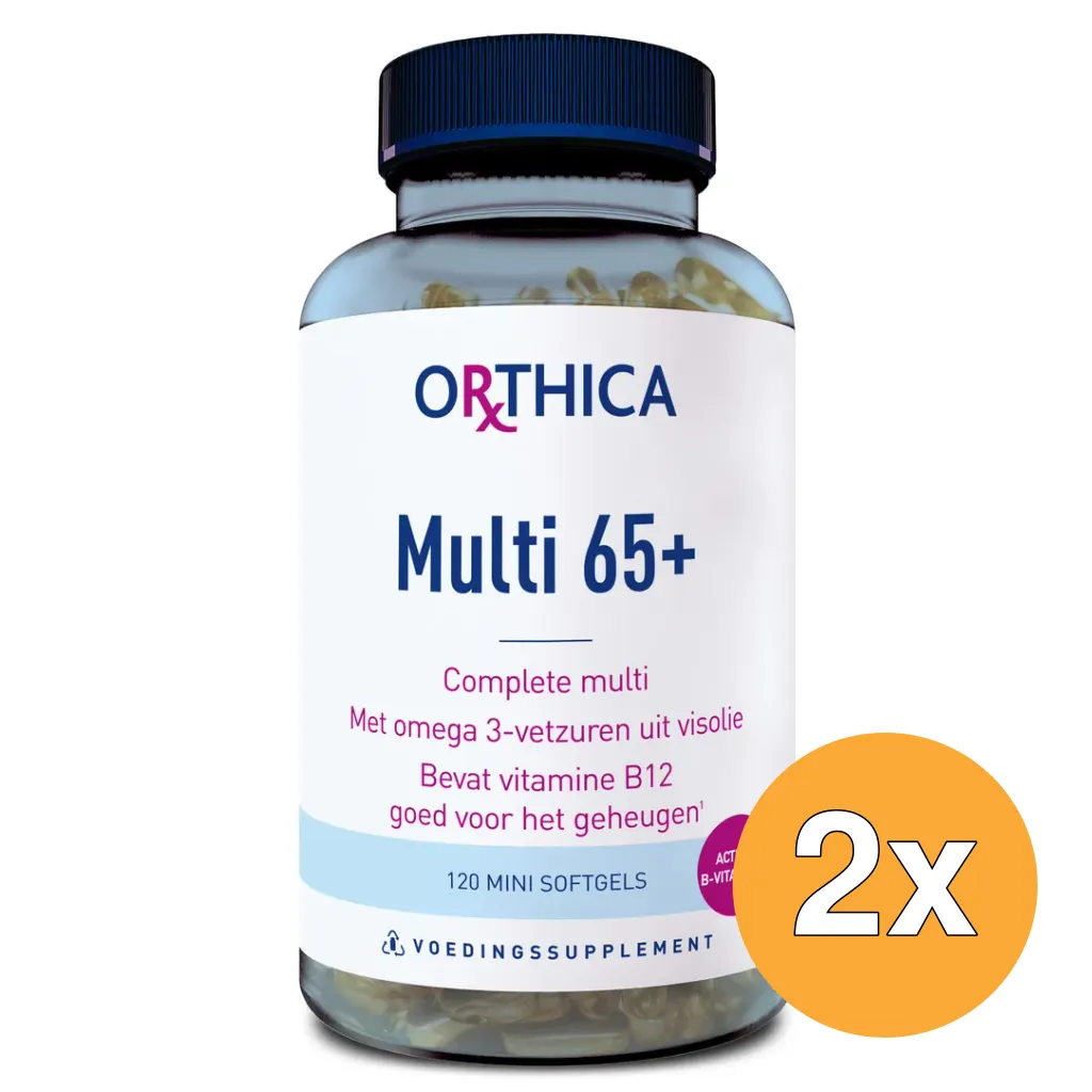2x Orthica Multi 65+ (120 softgels)