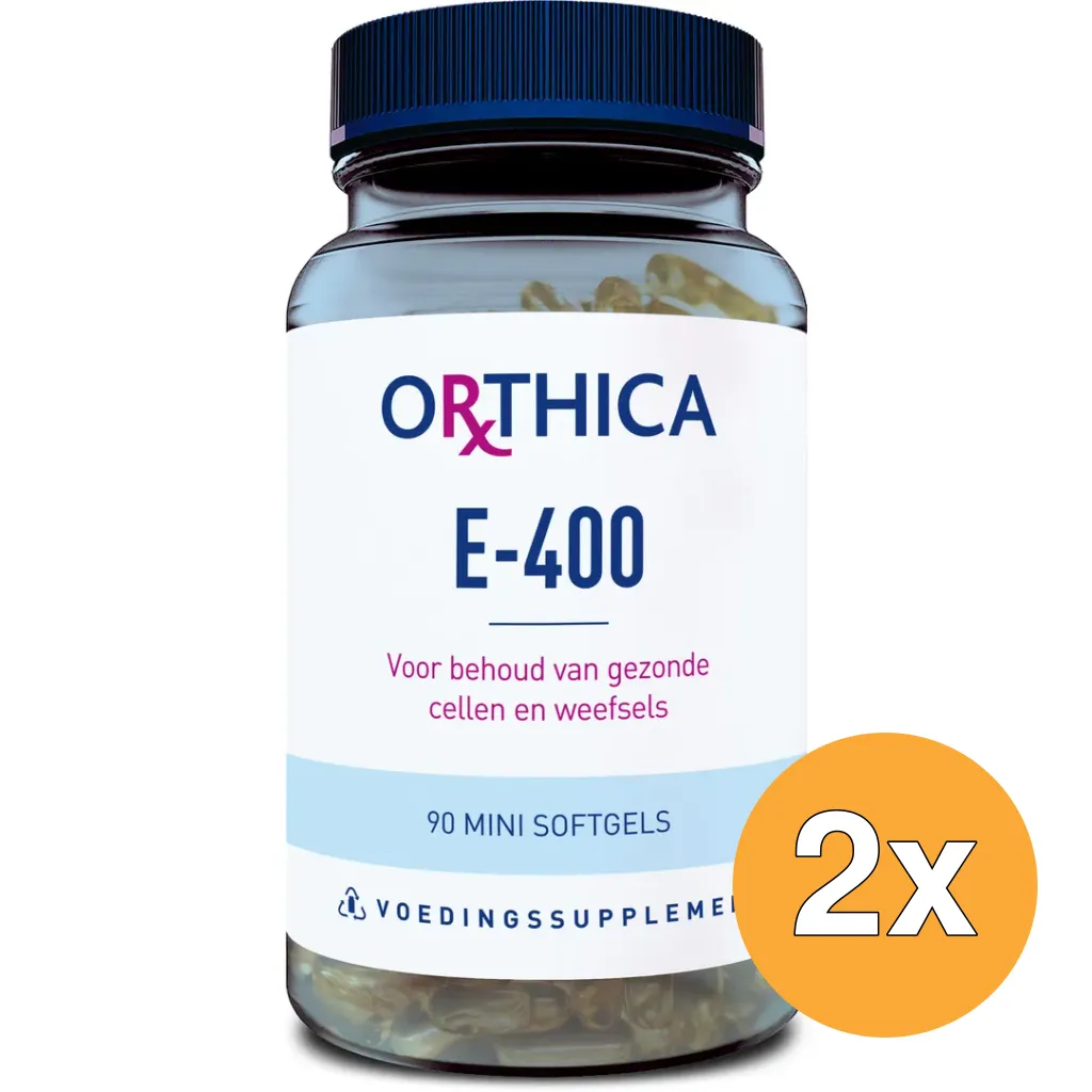 2x Orthica Vitamine E-400 (90 softgels)