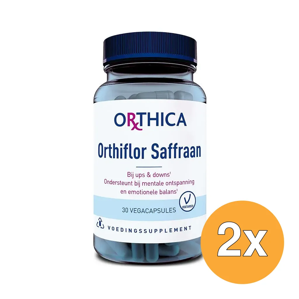 2x Orthica Orthiflor Saffraan (30 vega capsules)