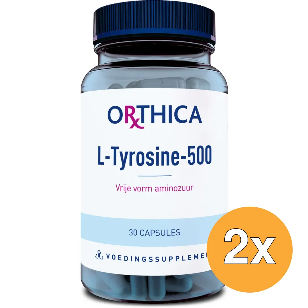 2x Orthica L-Tyrosine-500 (30 capsules)
