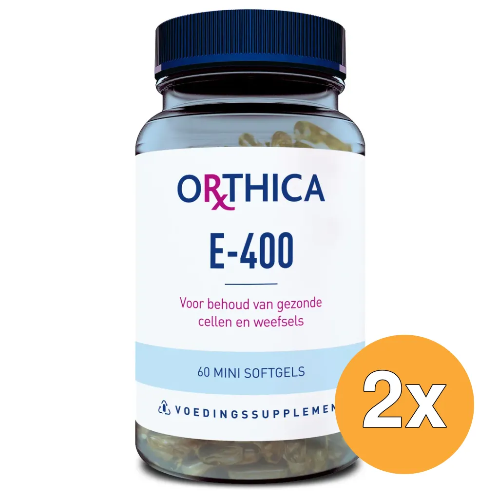 2x Orthica Vitamine E-400 (60 softgels)