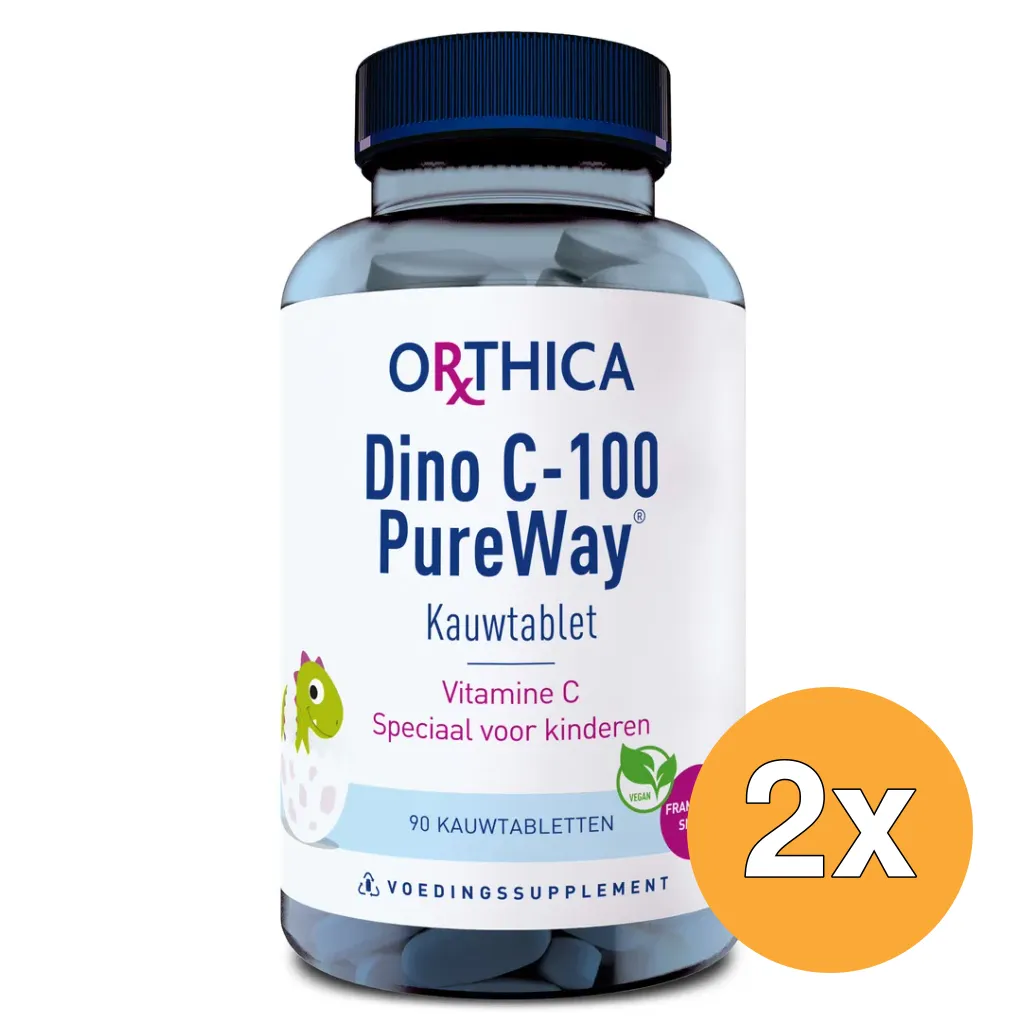 2x Orthica Dino C pureway (90 kauwtabletten)