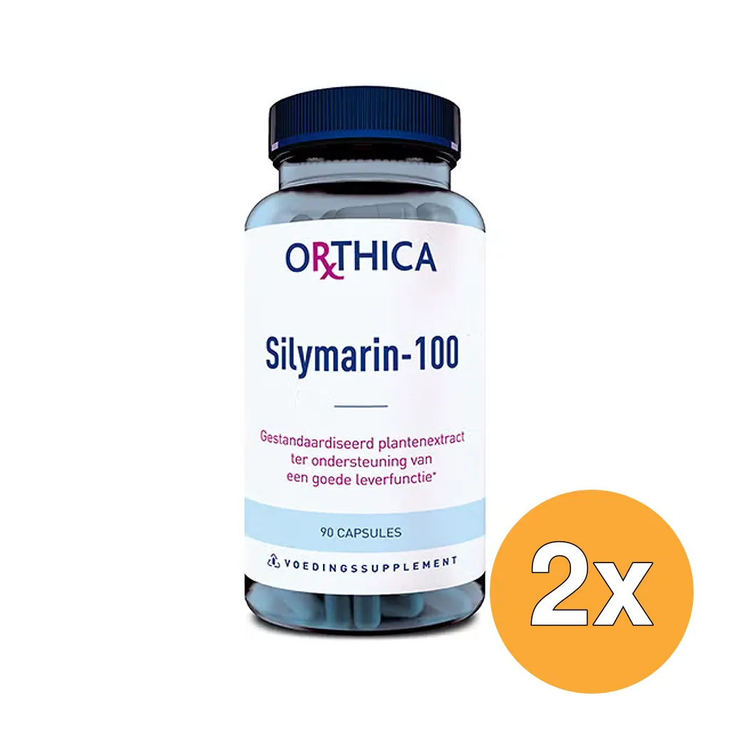 2x Orthica Silymarin-100 (90 vega capsules)