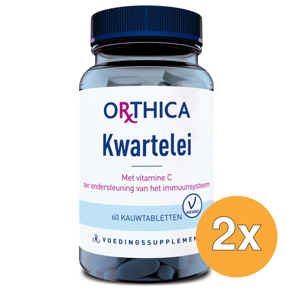 2x Orthica Kwartelei (60 kauwtabletten)