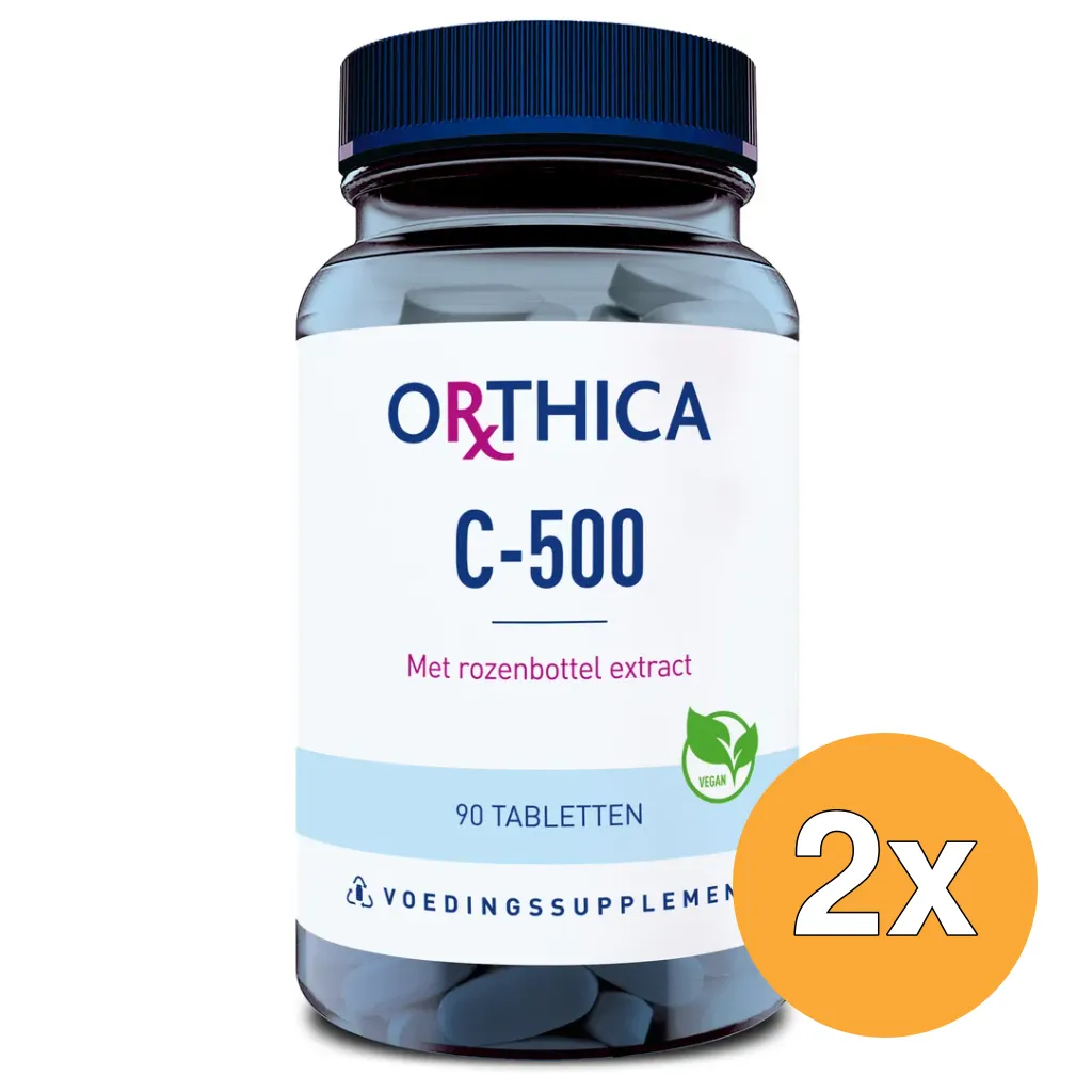 2x Orthica Vitamine C 500 (90 tabletten)