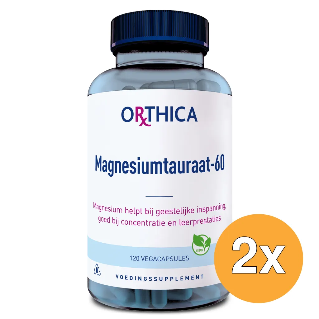2x Orthica Magnesiumtauraat-60 (120 vega capsules)