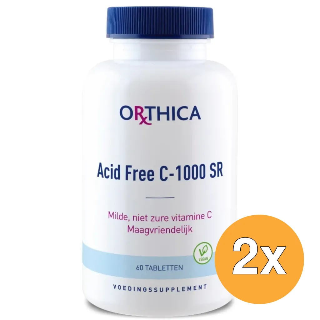 2x Orthica Acid Free C-1000 SR (60 tabletten)