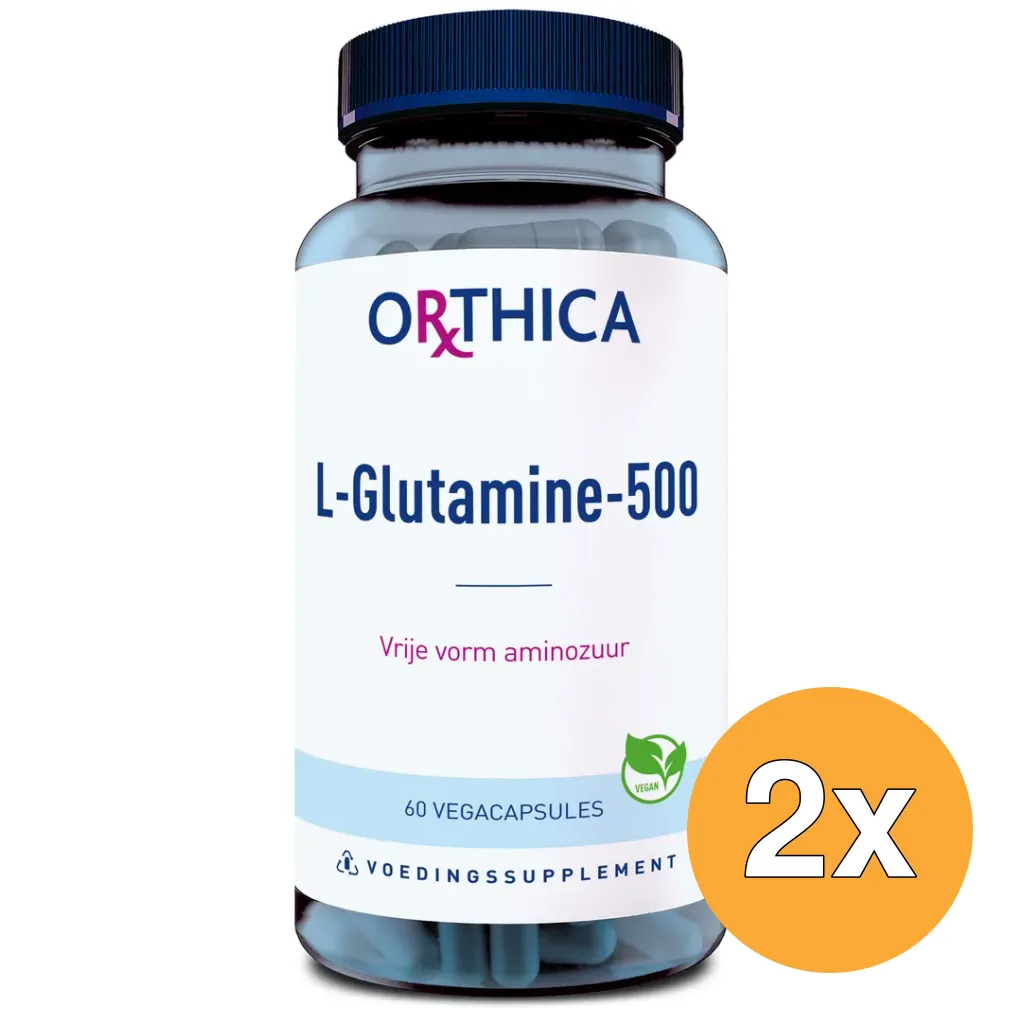 2x Orthica L-Glutamine 500 (60 capsules)