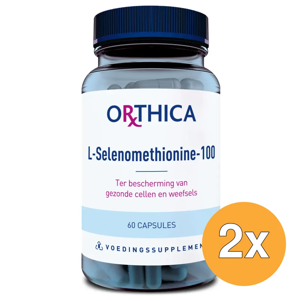 2x Orthica L-Selenomethionine 100 (60 capsules)