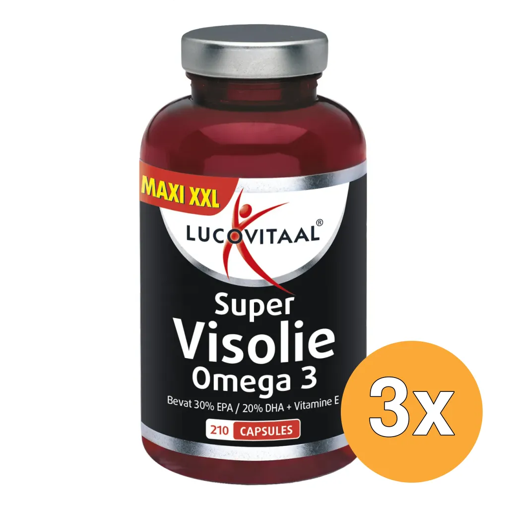 3x Lucovitaal Super Omega 3 Visolie (210 stuks)