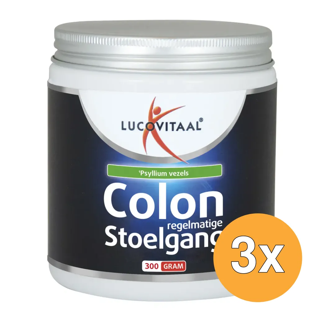 3x Lucovitaal Colon Phyta Vezelpoeder (300 gr)