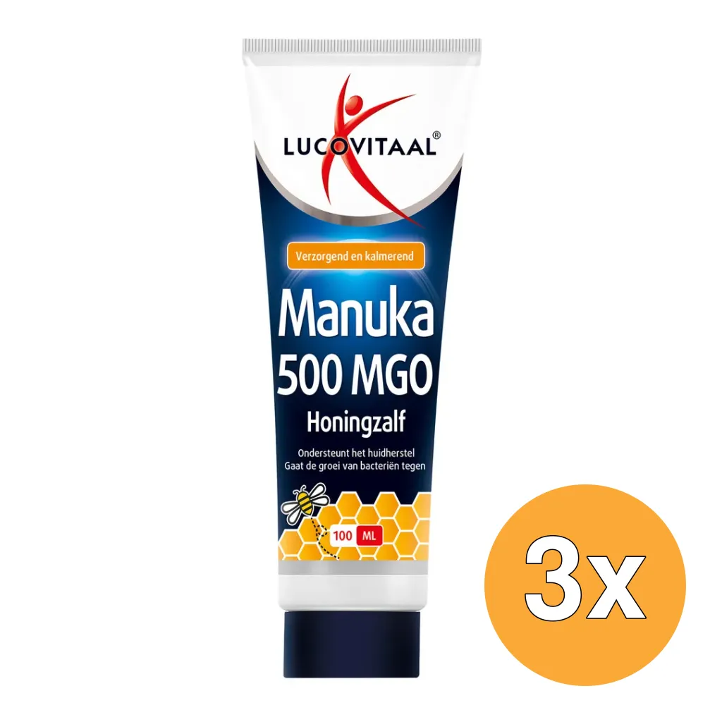 3x Lucovitaal Manuka Honingzalf 500 MGO (100 ml)