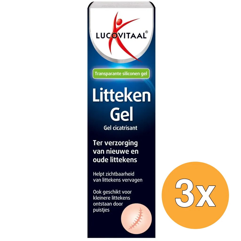3x Lucovitaal Litteken Gel (20 ml)