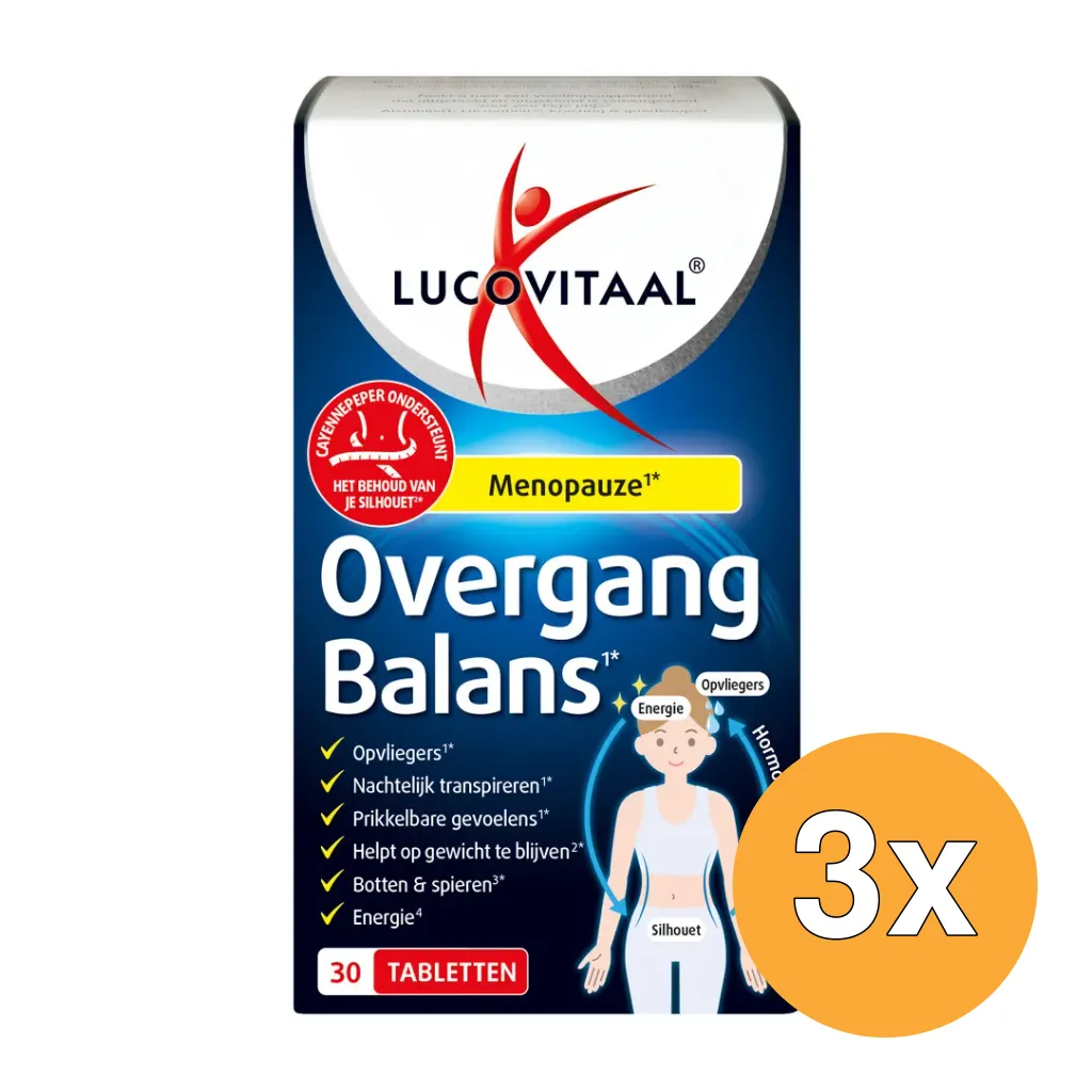 3x Lucovitaal Overgang Balans (30 tabletten)