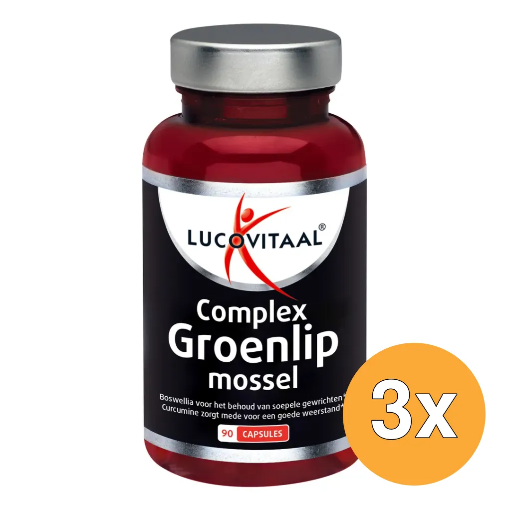3x Lucovitaal Groenlipmossel (90 capsules)