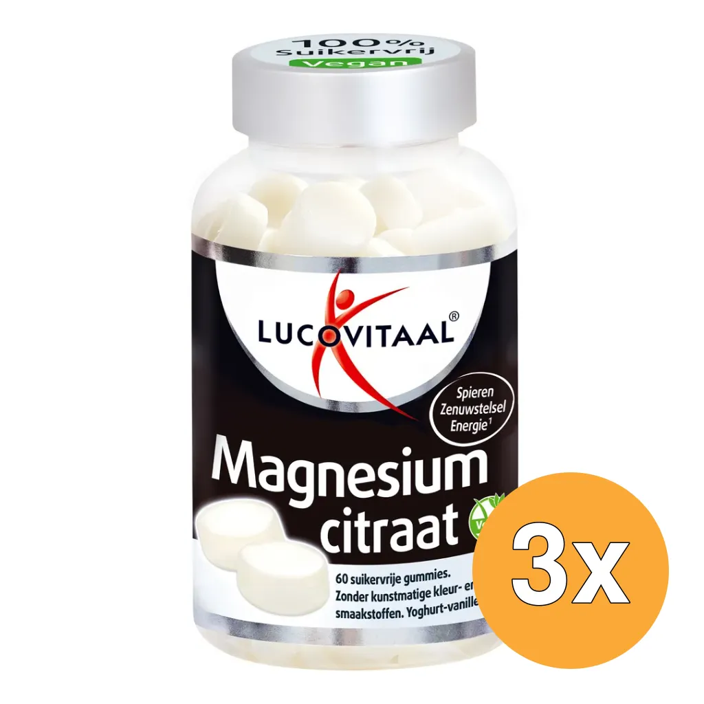 3x Lucovitaal Magnesium Citraat (60 gummies)