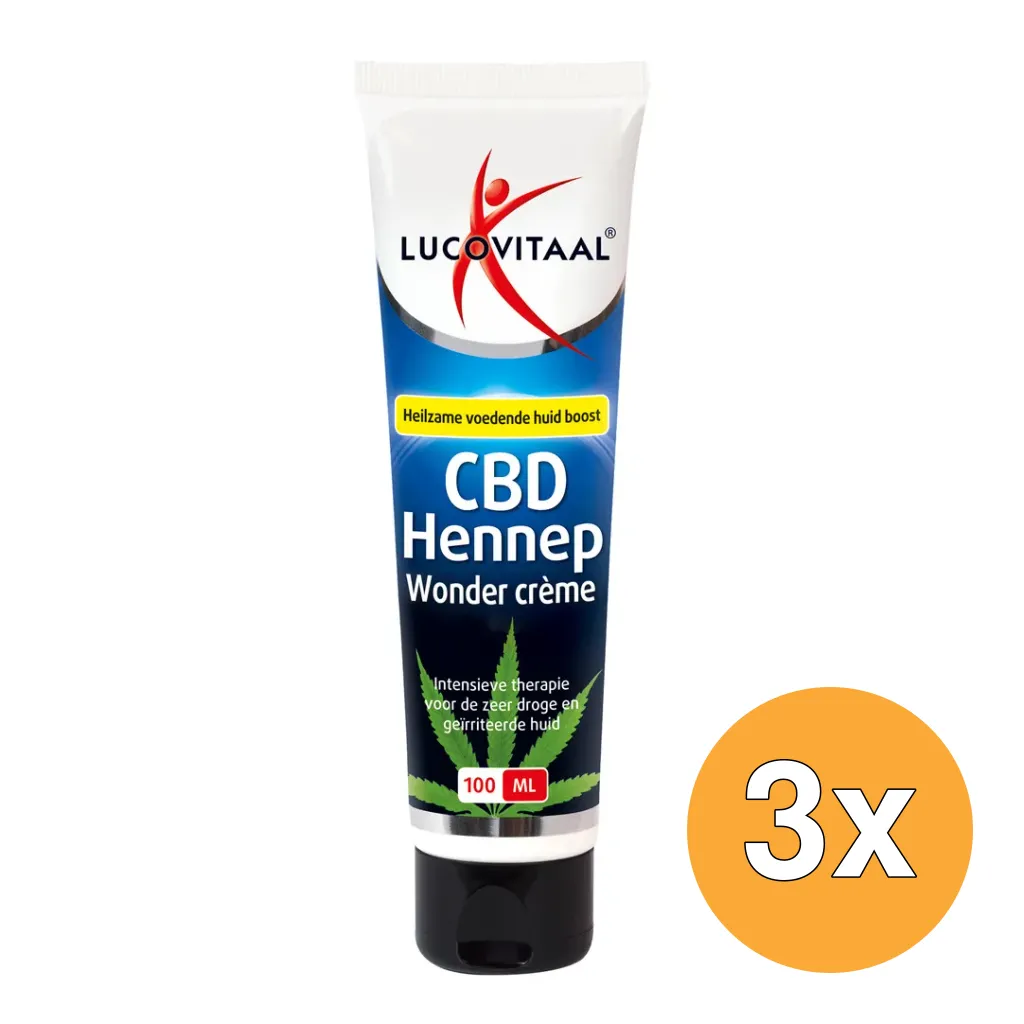3x Lucovitaal CBD Hennep Wonder Crème (100 ml)