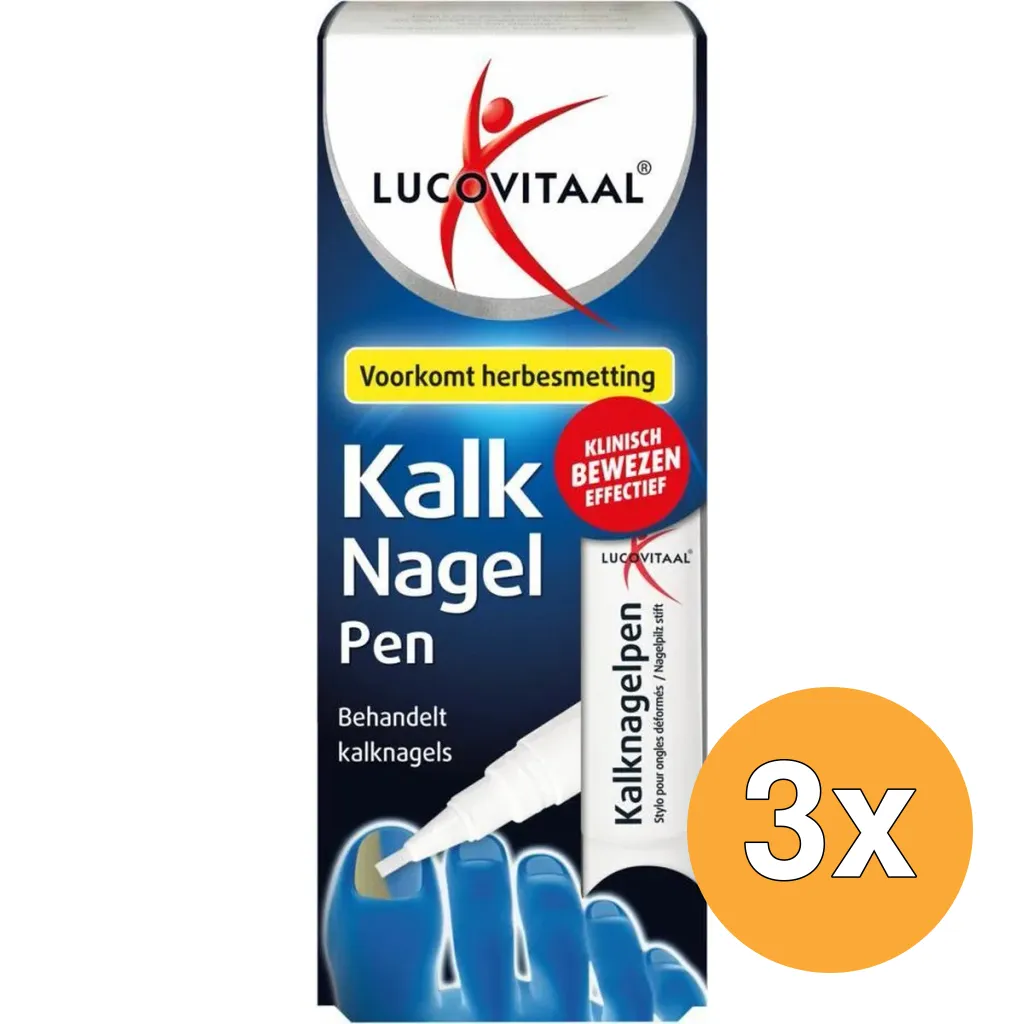 3x Lucovitaal Kalknagelpen (4 ml)