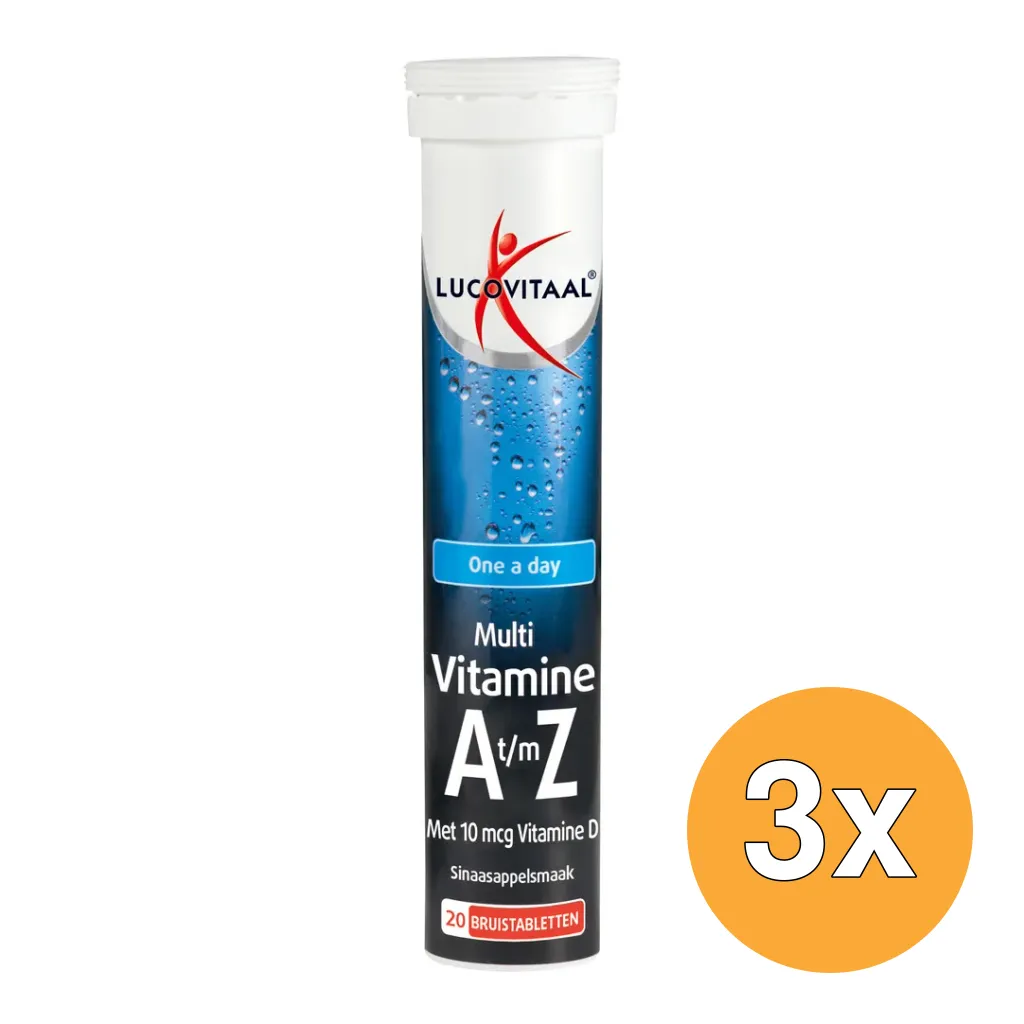 3x Lucovitaal Multi A-Z (20 bruistabletten)