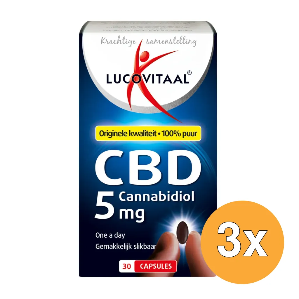 3x Lucovitaal CBD 5mg (30 capsules)