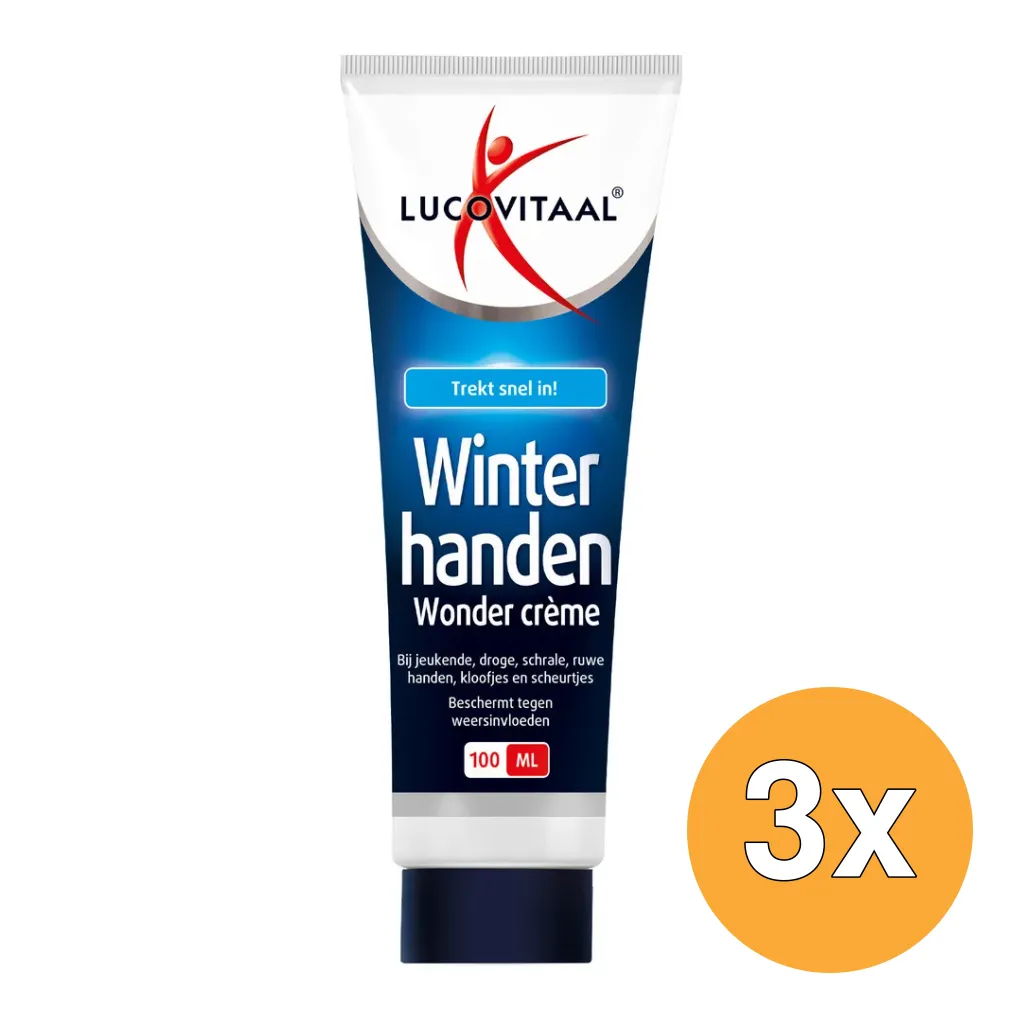 3x Lucovitaal Winterhanden Crème (100ml)