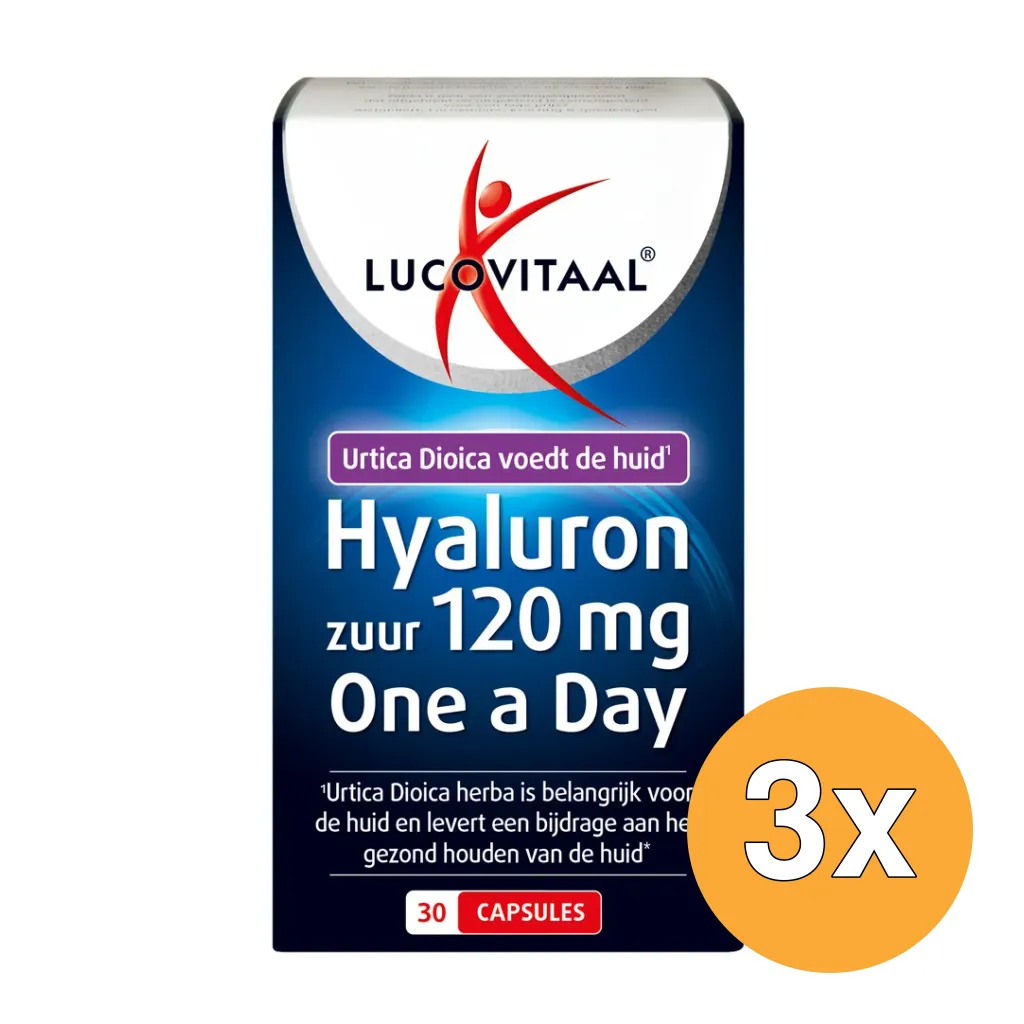 3x Lucovitaal Hyaluronzuur (30 capsules)