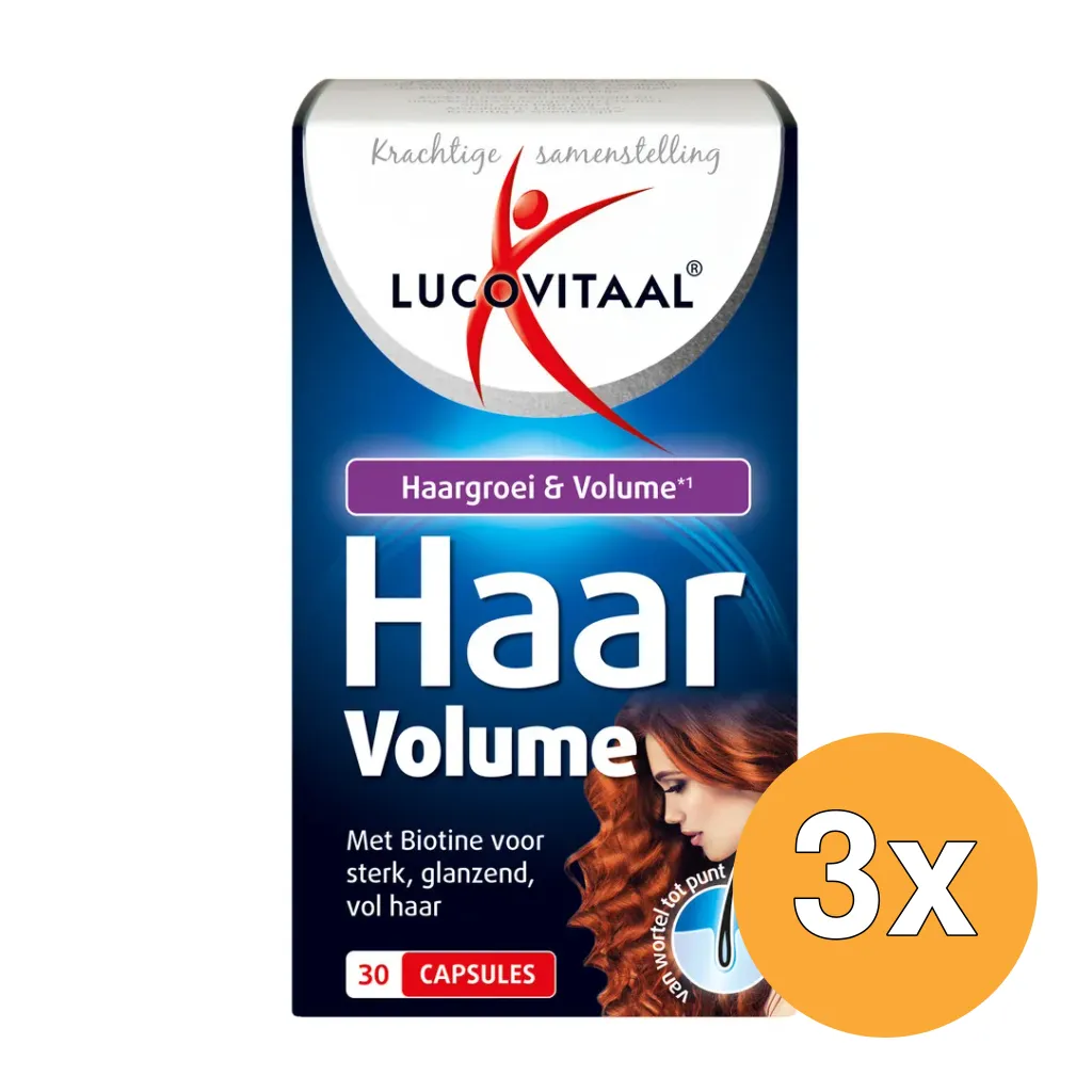 3x Lucovitaal Haar Volume (30 capsules)