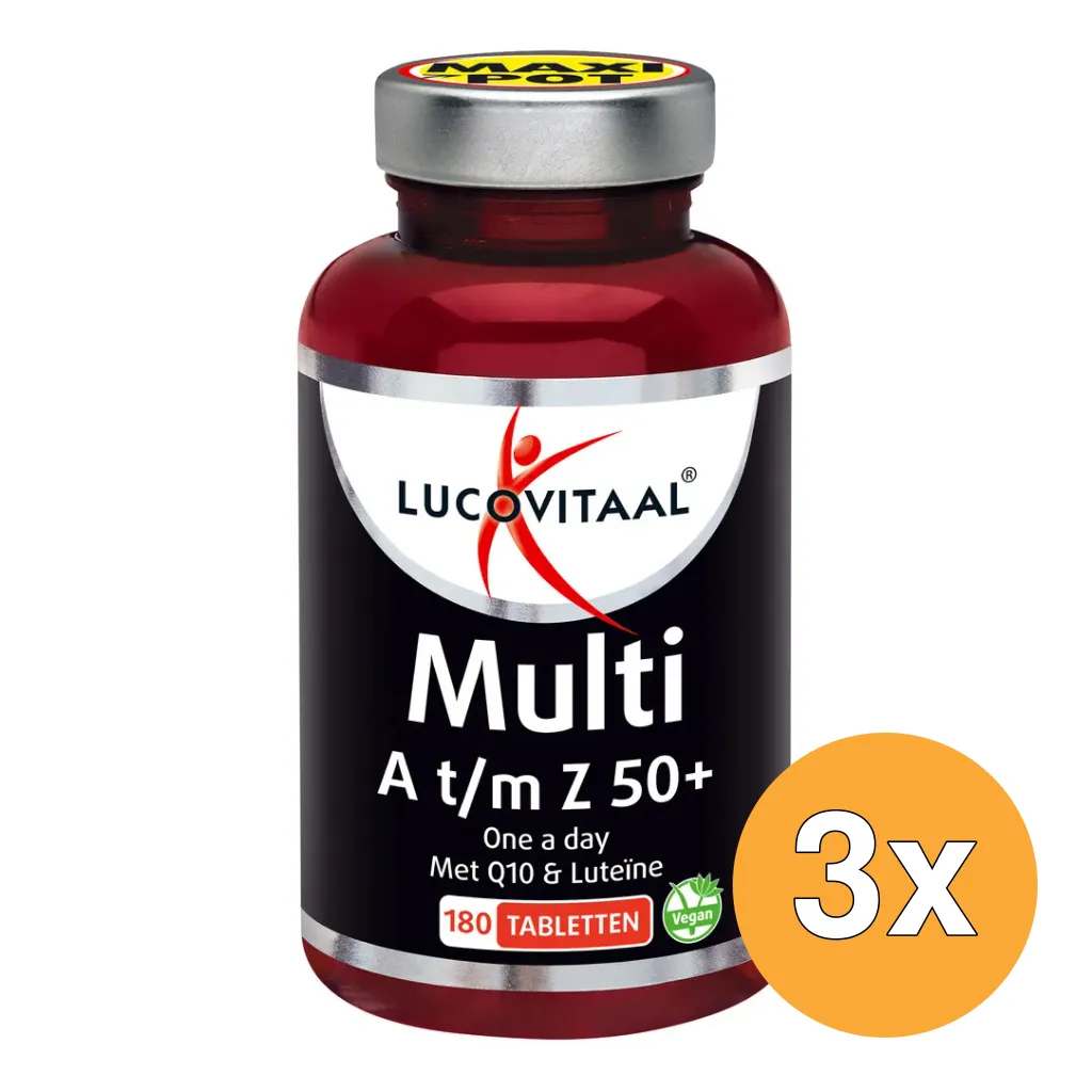 3x Lucovitaal Multi A-Z 50+ (180 tabletten)