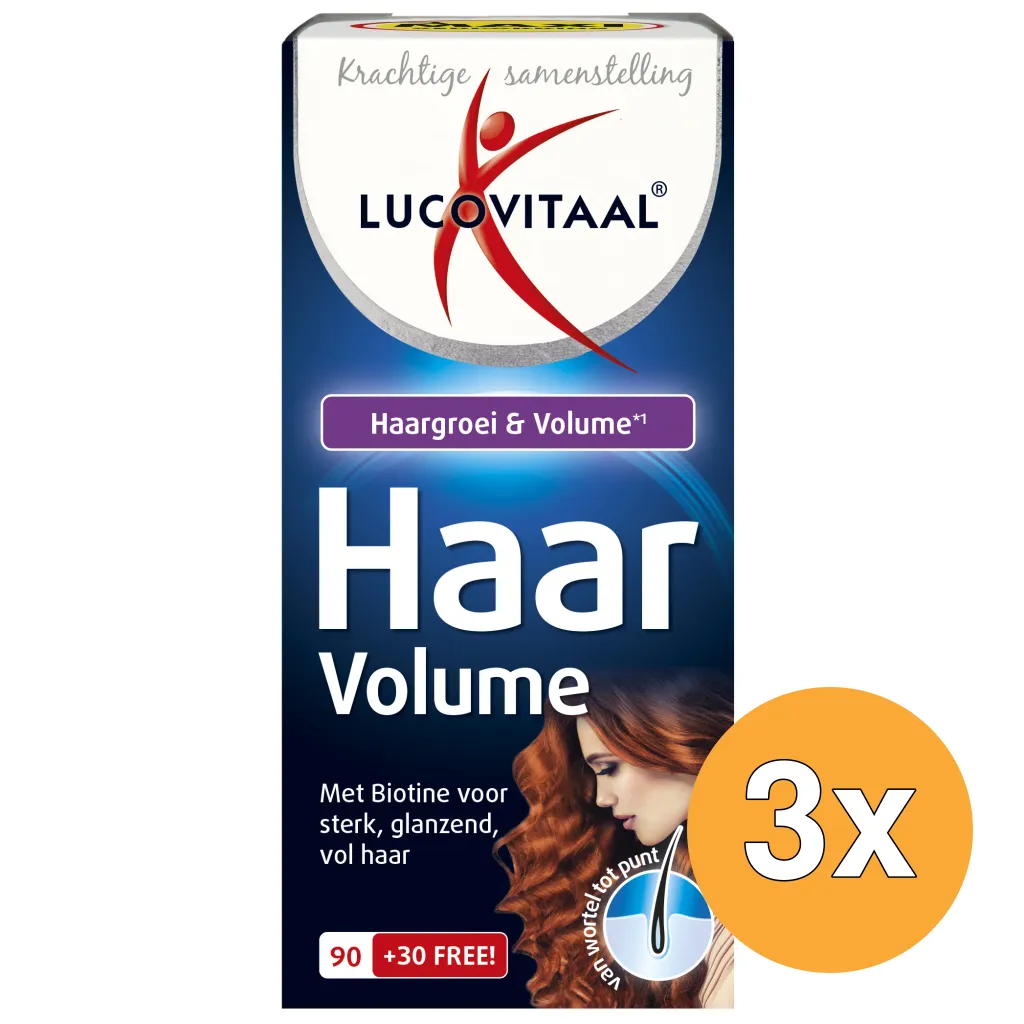3x Lucovitaal Haar Volume (120 stuks)