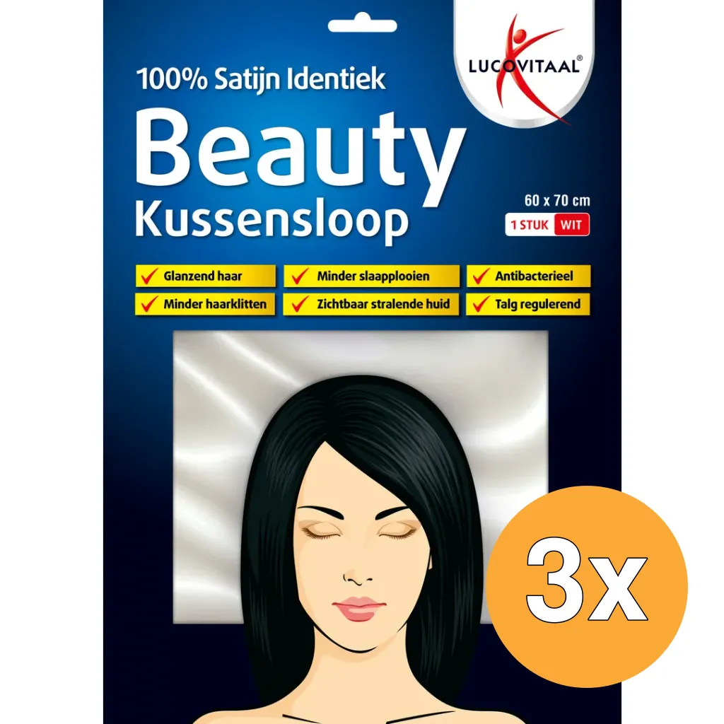 3x Lucovitaal Beauty Kussensloop 60X70Cm (1 stuk)