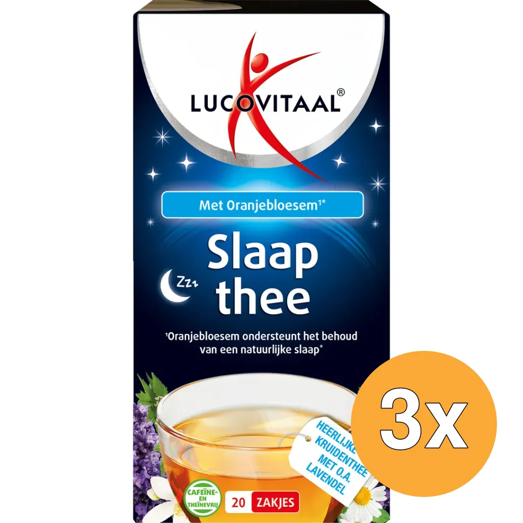 3x Lucovitaal Slaap Thee (20 zakjes)