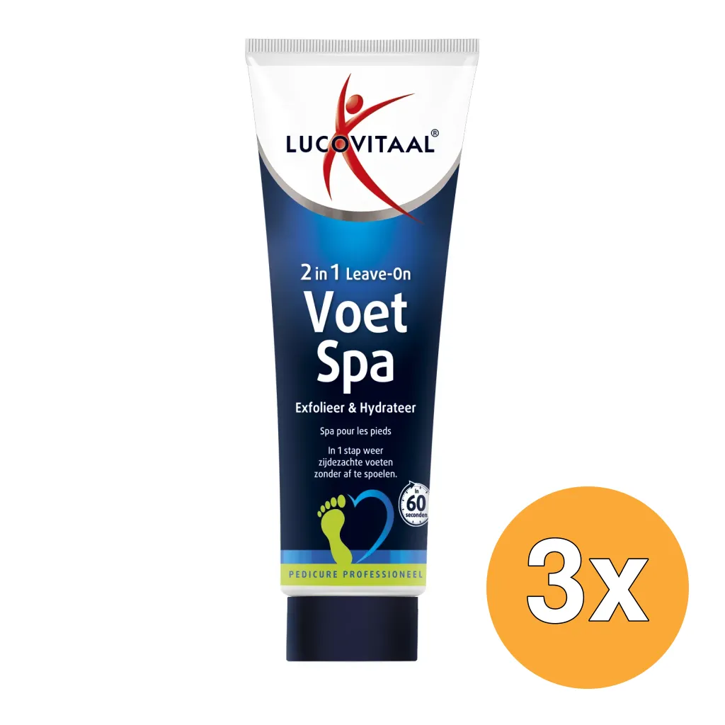 3x Lucovitaal Voetspa Exfolieer & Hydrateer (75 ml)
