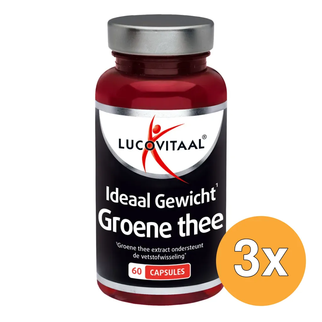 3x Lucovitaal Ideaal Gewicht Groene Thee (60 capsules)
