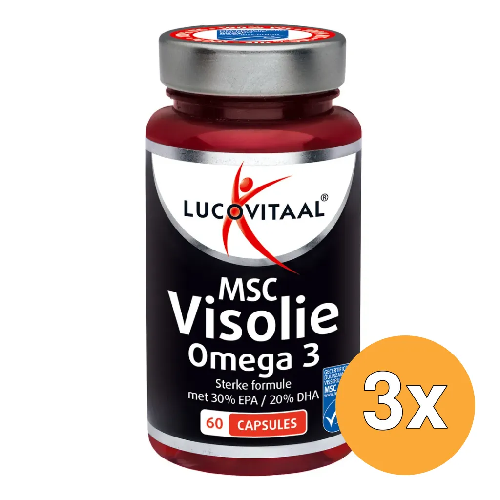 3x Lucovitaal Msc Visolie Omega 3 (60 capsules)