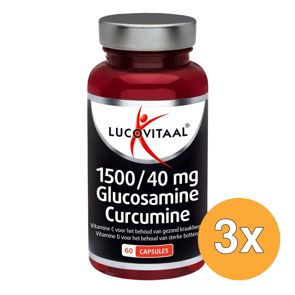 3x Lucovitaal Glucosamine Curcumine (60 capsules)
