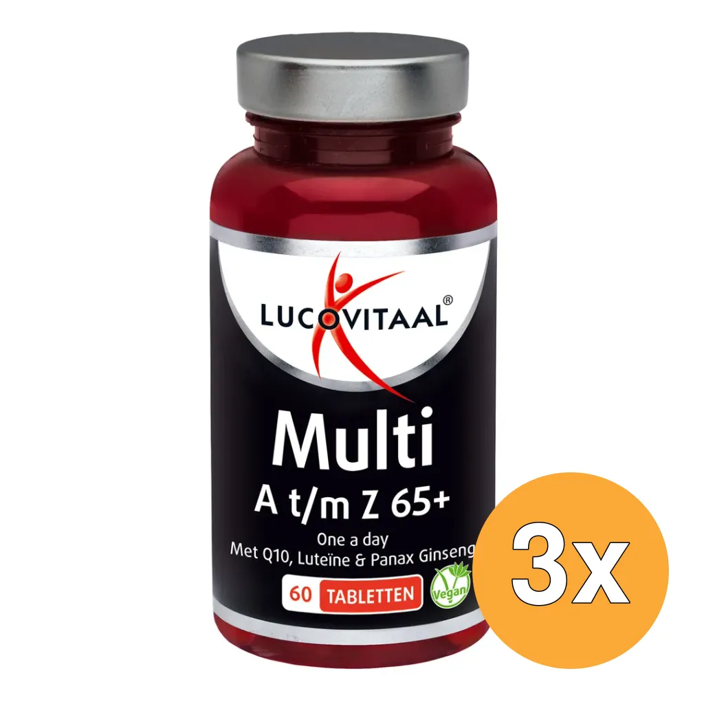 3x Lucovitaal Multi A-Z 65+ (60 tabletten)