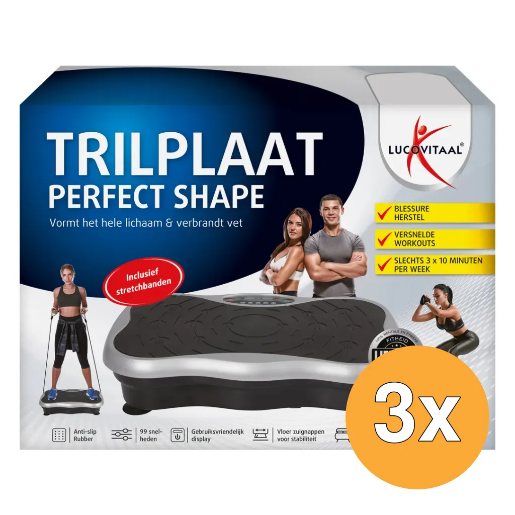 3x Lucovitaal Trilplaat Perfect Shape (1 stuk)