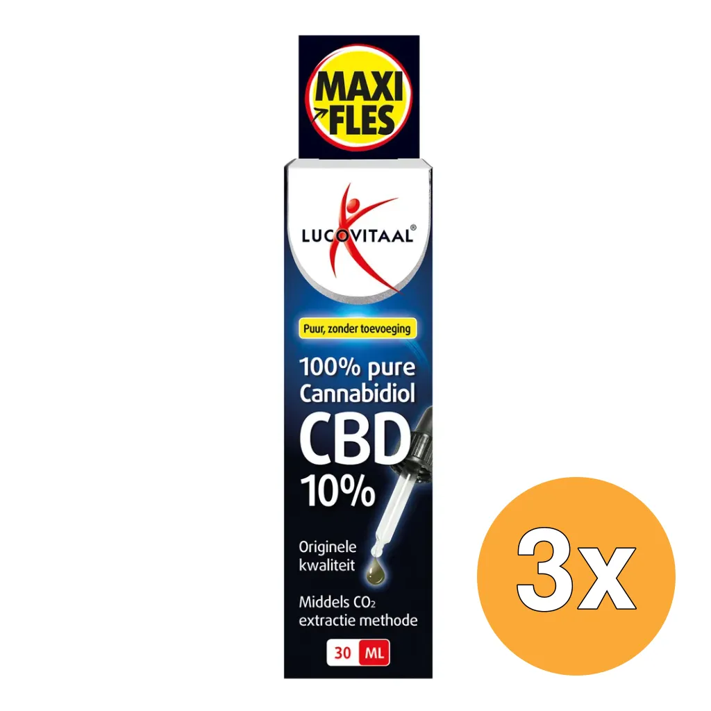 3x Lucovitaal CBD Olie 10% (30 ml)