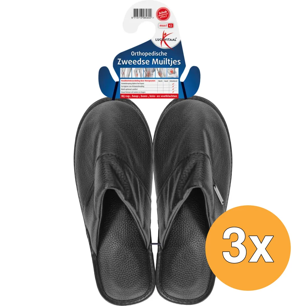 3x Lucovitaal Orth. Zweedse Muiltjes 42 (1 paar)