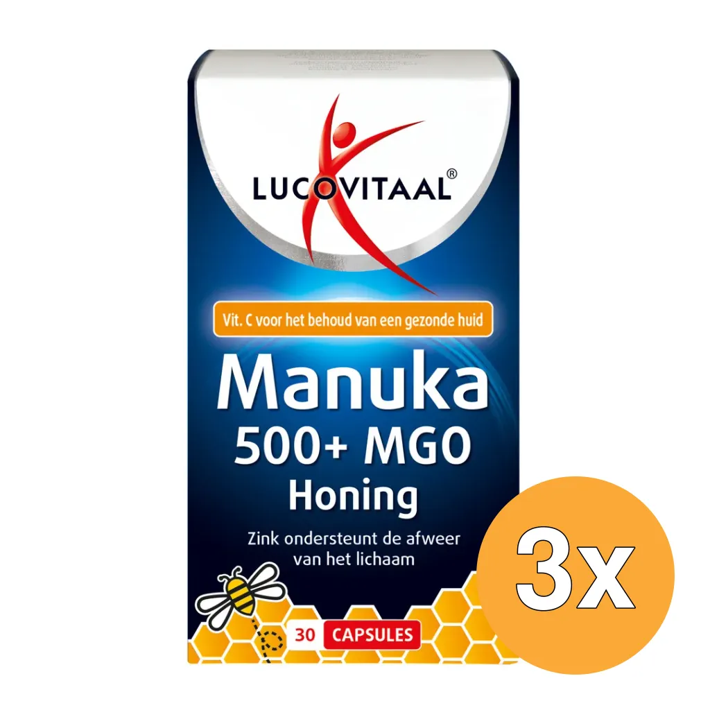 3x Lucovitaal Manuka Honing Zink (30 capules)