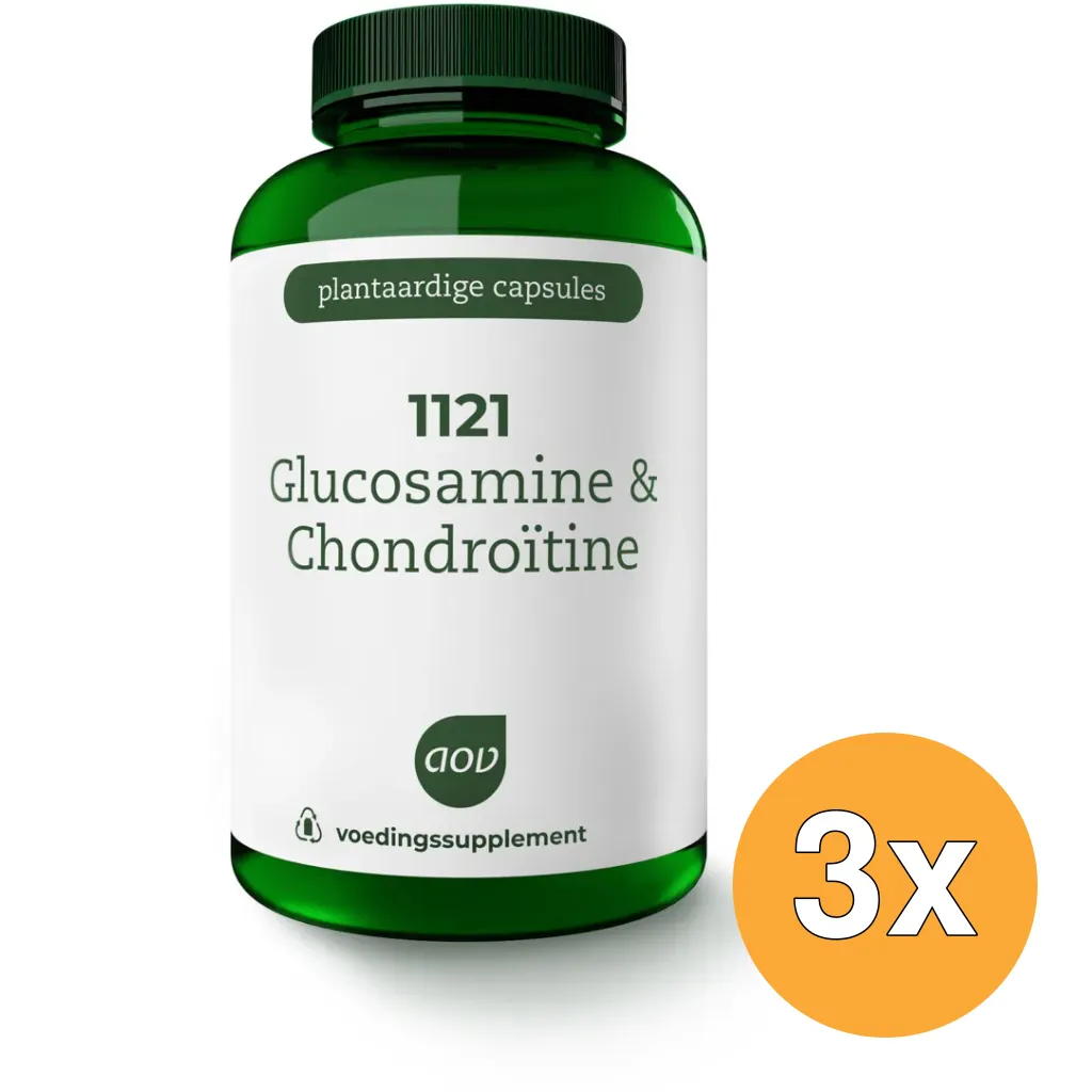 3x Aov 1121 Glucosamine & Chondroitine (180 vega capsules)