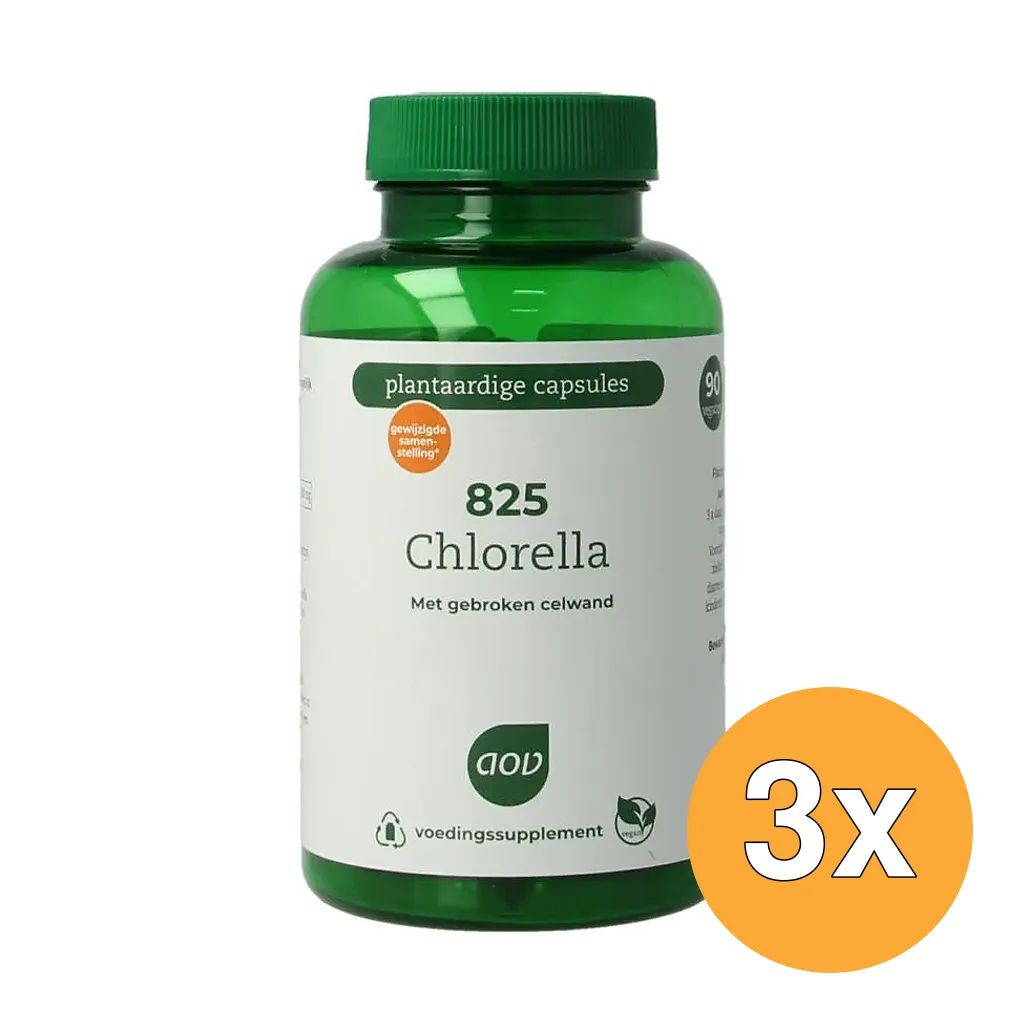 3x Aov 825 Chlorella (90 vega capsules)