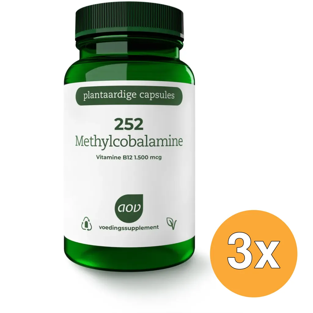 3x AOV 252 Methyl cobalamine (60 vega capsules)