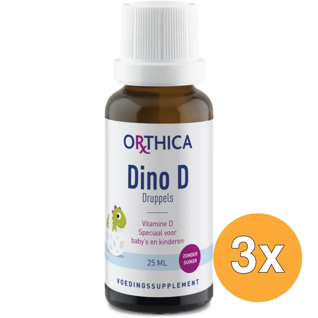 3x Orthica Dino D druppels (25 ml)
