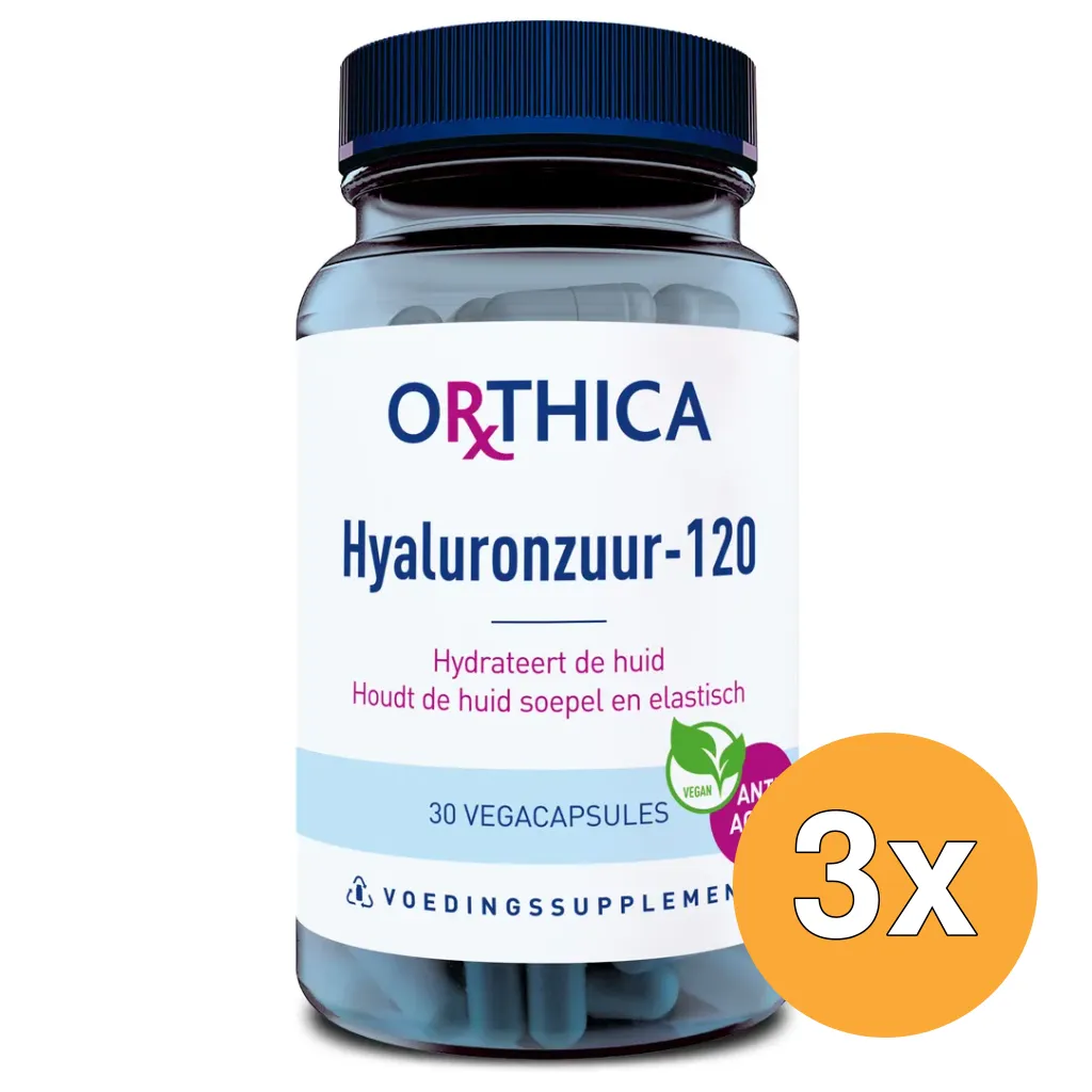3x Orthica Hyaluronzuur 120 (30 vega capsules)