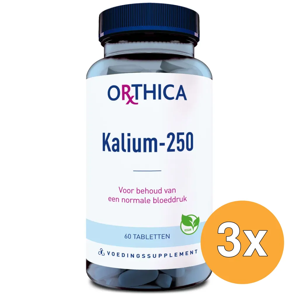 3x Orthica Kalium 250 (60 tabletten)