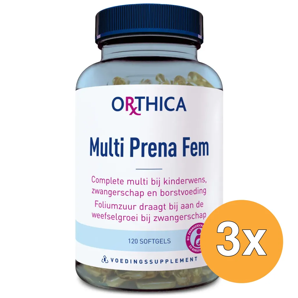3x Orthica Multi Prena Fem (120 softgels)